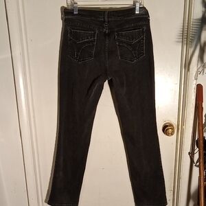 Women's Charcoal Black Levi's Good Stretch Good Condition 505 Straight Leg